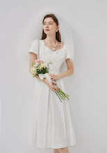 Load image into Gallery viewer, The Emmie Wedding Bridal Midi Dress (Available in 2 colours)