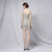 Load image into Gallery viewer, The Regina Sequined Toga Short Dress (Available in 5 Colours)