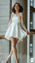 Load image into Gallery viewer, Tea Length White Dresses (Various Designs/Customisable)