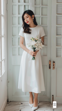 Load image into Gallery viewer, Tea Length White Dresses (Various Designs/Customisable)