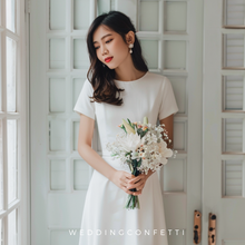 Load image into Gallery viewer, Tea Length White Dresses (Various Designs/Customisable)