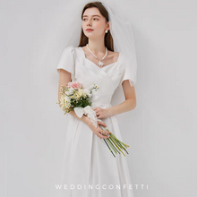 Load image into Gallery viewer, The Emmie Wedding Bridal Midi Dress (Available in 2 colours)