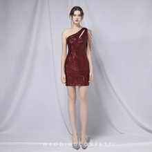 Load image into Gallery viewer, The Regina Sequined Toga Short Dress (Available in 5 Colours)