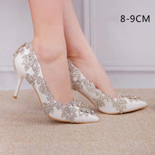 Load image into Gallery viewer, The Grecie Wedding Bridal Crystal Heels