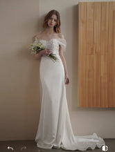 Load image into Gallery viewer, The Sage Wedding Bridal Off Shoulder Tulle Gown