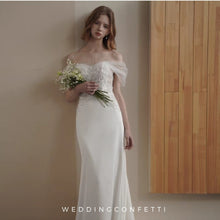 Load image into Gallery viewer, The Sage Wedding Bridal Off Shoulder Tulle Gown
