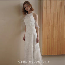 Load image into Gallery viewer, The Levelle Wedding Bridal Halter Floral Gown