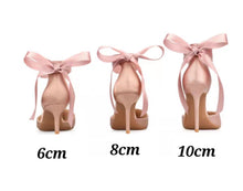 Load image into Gallery viewer, The Isabelle Champagne Lace Up Heels (Available in 3 Colours)