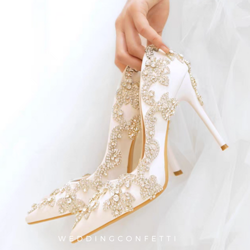 The Grecie Wedding Bridal Crystal Heels