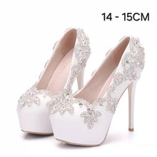 Load image into Gallery viewer, The Grecie Wedding Bridal Crystal Heels