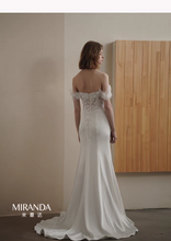 Load image into Gallery viewer, The Sage Wedding Bridal Off Shoulder Tulle Gown