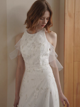 Load image into Gallery viewer, The Levelle Wedding Bridal Halter Floral Gown