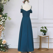 Load image into Gallery viewer, The Meralyn Bridesmaid Chiffon Off Shoulder Dress (Customisable)