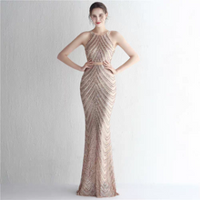Load image into Gallery viewer, The Freyan Sleeveless Sequined Gown (Available in 6 colours)