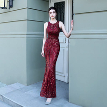 Load image into Gallery viewer, The Allegra Sleeveless Sequined Mermaid Dress (Available in 5 colours)
