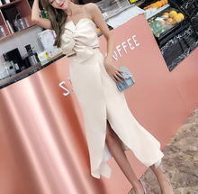 Load image into Gallery viewer, The Ixoria Champagne Two Piece Tube Gown