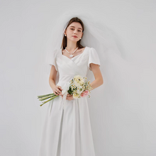 Load image into Gallery viewer, The Emmie Wedding Bridal Midi Dress (Available in 2 colours)