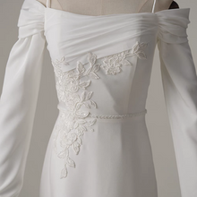 Load image into Gallery viewer, The Stirling Wedding Bridal Off Shoulder Long Sleeves Gown