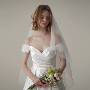 The Stellar Wedding Bridal Off Shoulder Gown