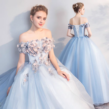 Load image into Gallery viewer, The Merilyn Off Shoulder Ball Gown (Available in 2 Colours)
