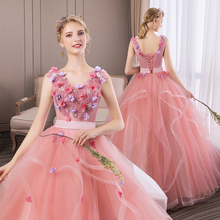 Load image into Gallery viewer, The Madelyn Pink Sleeveless Ball Gown