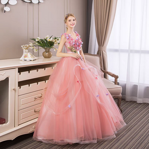 The Madelyn Pink Sleeveless Ball Gown