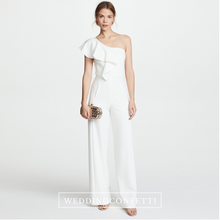 Load image into Gallery viewer, The Tetris White Toga Jumpsuit