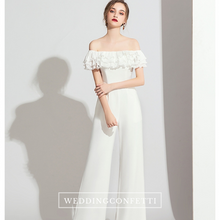 Load image into Gallery viewer, The Yella Ruffled Off Shoulder Jumpsuit