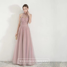 Load image into Gallery viewer, The Nikae Pink Halter Tulle Gown