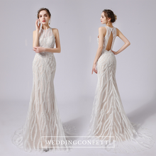 Load image into Gallery viewer, The Jalone Wedding Bridal Halter Gown