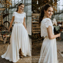 Load image into Gallery viewer, The Haisley Wedding Bridal Separates Cropped Top & Skirt (Customisable)