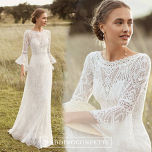 Load image into Gallery viewer, The Reana Wedding Bridal Illusion Sleeves Gown