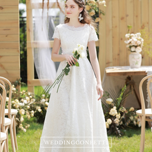 Load image into Gallery viewer, The Lorraine Wedding Bridal Short Sleeves Gown