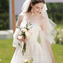 Load image into Gallery viewer, The Faire Wedding Bridal Strapless Tube Gown