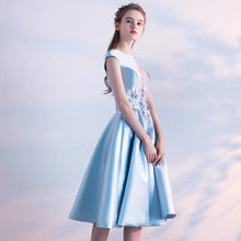 Load image into Gallery viewer, The Orient Blue / Gold Sleeveless Floral Gown - WeddingConfetti