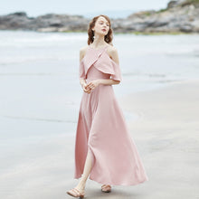 Load image into Gallery viewer, The Raylie Cold Off Shoulder Chiffon Dress (Customisable)