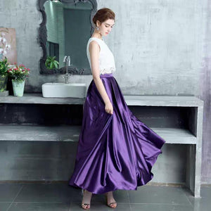The Clover Wedding Bridal Lace Crop Top Maxi & Skirt (Customisable) - WeddingConfetti