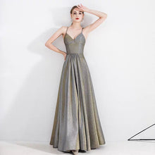Load image into Gallery viewer, The Kris Ombre Gold Sleeveless Gown - WeddingConfetti