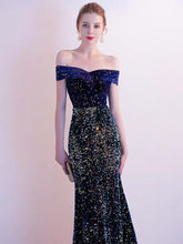 Load image into Gallery viewer, The Etsy Off Shoulder Glitter Gown - WeddingConfetti