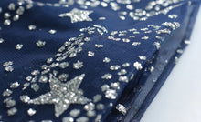 Load image into Gallery viewer, The Cassiopeia Blue Stars Sleeveless Gown - WeddingConfetti