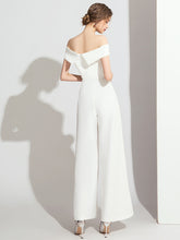 Load image into Gallery viewer, The Cellyn White Off Shoulder Jumpsuit