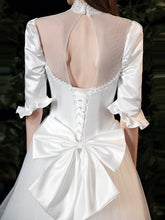 Load image into Gallery viewer, The Agatha Wedding Bridal Mid Sleeves Gown