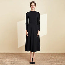 Load image into Gallery viewer, The Linda Black Short/Long Sleeves Dress - WeddingConfetti
