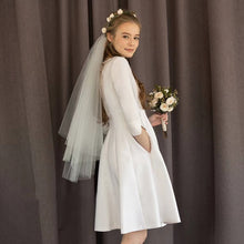 Load image into Gallery viewer, The Kalista Wedding Bridal Short Gown - WeddingConfetti