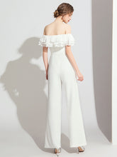 Load image into Gallery viewer, The Yella Ruffled Off Shoulder Jumpsuit