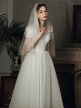 Load image into Gallery viewer, The Bridget Wedding Bridal Off Shoulder Gown (Available in Midi and Maxi)