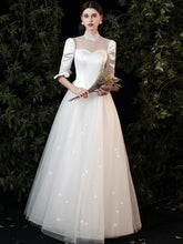 Load image into Gallery viewer, The Agatha Wedding Bridal Mid Sleeves Gown