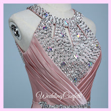 Load image into Gallery viewer, The Lovelia Halter Evening Gown (Many Colours Available) - WeddingConfetti