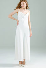 Load image into Gallery viewer, The Franca White Satin Dress