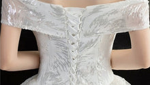 Load image into Gallery viewer, The Delaine Wedding Bridal Off Shoulder Gown